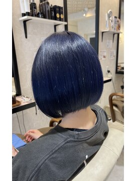ヘアーメイク ブランニュー 東生駒店(hair make Brand new) ネイビーブルー