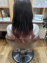 クネア(kunea)&nbsp;ロング/裾カラー/ピンクベージュ