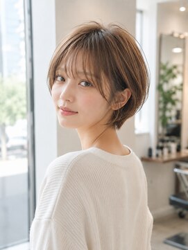 フレイムス ヘアアンドリラックス 大宮東口店(Frames) レイヤーボブ髪型20代30代40代前髪あり前髪なし面長丸顔大宮