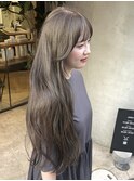 ロングレイヤーカット/ダブルカラー/髪質改善カラー/名古屋
