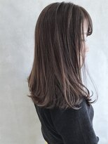 ムウ 難波(MOU)&nbsp;グレージュ_毛先パーマことりベージュウォーターフォール