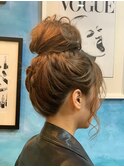 ボブからお団子スタイル