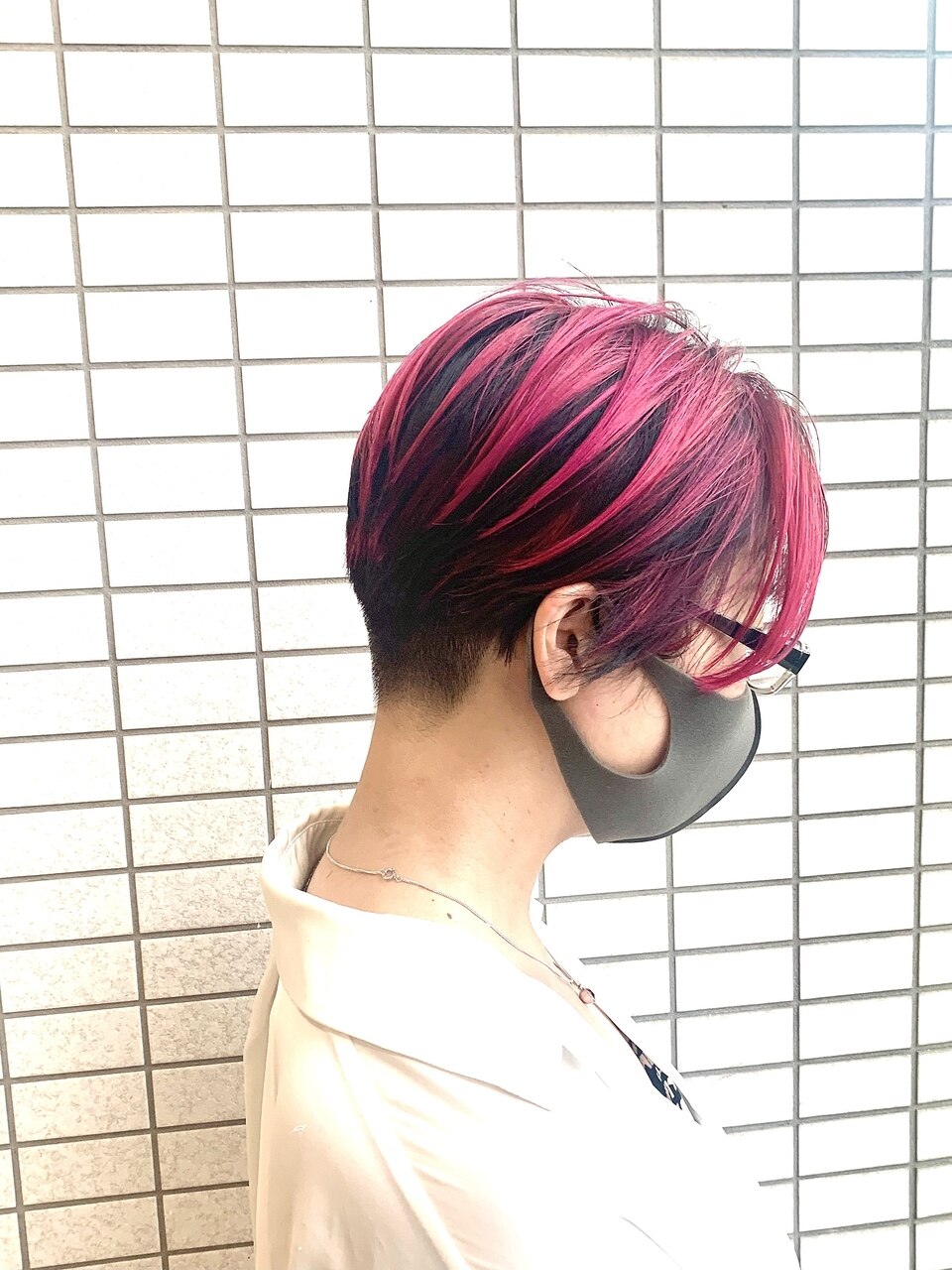 久場川俊 ☆ ハンサムショート×ピンク チェリーピンク：L093064452