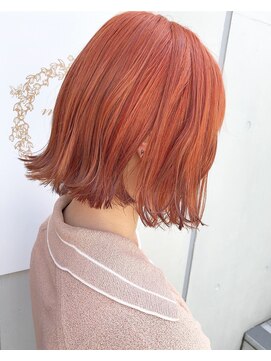 メルジーナ 浜松(MELGINA) 【MELGINA】apricot orange × 外ハネBOB