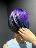 ボアップ 松山店(boappu) ケアブリーチ/紫カラー/紫グラデーション