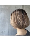 バレイヤージュ/ミルクティーベージュ