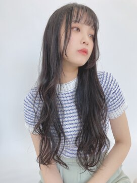 ルービック(Rubik's) ブルーブラック/デジタルパーマ/大人可愛い