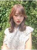 韓国人風レイヤー×薄めバングフェザーバング