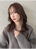 くびれヘア  レイヤーロング  カーキベージュ 20代/30代/40代