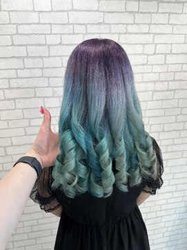 ミューバイケンジ(miu by KENJE) miu&橋本愛海　パープル&ターコイズブルー