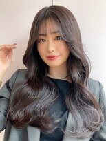 ラルムバイシー 新宿(LARME by Sea)&nbsp;韓国前髪顔周り×フェミニンダークアッシュ【新宿/髪質改善】