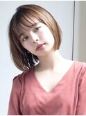 ショート/ボブ/前髪/顔周り/ケアブリーチ/ブリーチ/立川