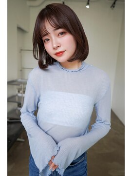 アンジェリカ 広島駅前店(ANGELICA) アッシュベージュ、ぱつっとボブ