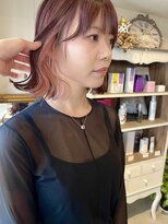 ヘアーデザイン シュシュ(hair design Chou Chou by Yone)&nbsp;イヤリングカラー/インナーカラー/インナーピンク