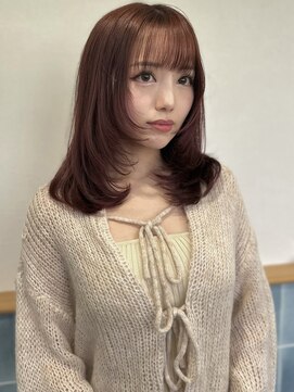 ハチ(HACHI) 艶モテブラウンに顔周りレイヤーカット♪