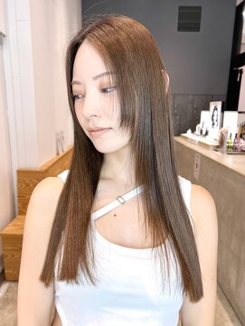 アルバム 銀座(ALBUM GINZA) フェイスレイヤーストレートヘア_レイヤーロング_9665