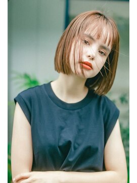 ベンジー 中目黒店(benji) 大人可愛いプツッとボブ20代30代40代　中目黒