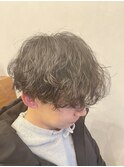 波巻きパーマ
