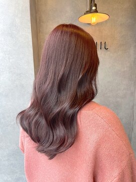 ナンバー ジルバ 立川 (N° jillva) 丸型卵形韓国顔まわりレイヤーカットエアリーロング美髪立川