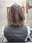 切りっぱなしボブ/エアリーロング/美髪/ピンクブラウン