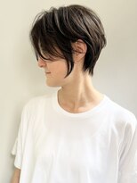 オーソ(AUTHO)&nbsp;ショートボブ/ウエットヘア/オリーブベージュ/レイヤーカット/b