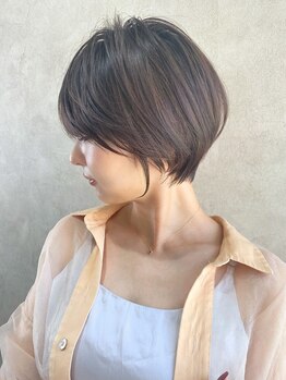 エンクス(enx)の写真/【愛されショート】髪質・骨格に合わせたカットで、扱いやすいスタイルに♪毎日のスタイリングも簡単！