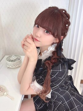 リルミー(Lilme) 石田萌依ちゃん*編み込みおさげヘア*まゆ