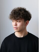 グルーマーズトウキョウ(GROOMER/S TOKYO)&nbsp;神保町スペインカールブルーブラックメンズスパイキーショート