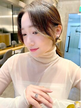 アンフィニー 仙台(ANFINI) 髪質改善韓国前髪似合わせカットフェミニンロングメルティカラー