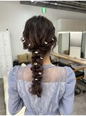 ヘアセット_編み下ろし