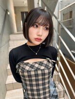 ロンドルピナス 小倉(Lond Lupinus) イメチェン外ハネボブ美髪ワイドバング顔周りレイヤーボブ/小倉