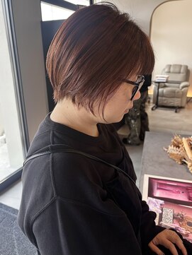 ビーストバイブランカ 刈谷三河安城(BEEst by BLANCA) ナチュラルショートボブ×ピンクブラウン