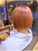 つるんとボブ/ハイトーンピンクベージュ