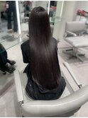 髪質改善ストレート矯正/グレージュカラー