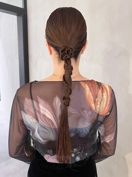 おくれ毛前髪カット韓国ヘア美髪ロング_ba545351