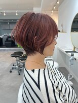 アルトル 池袋(altru)&nbsp;◇ショートボブホワイトグレージュミニウルフチェリーブラウン