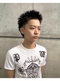 ベリーショートスパイキーショート短髪ボックスショート