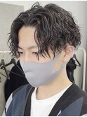 原宿縦落ちツイストスパイラルパーマセンターパートカットfifth