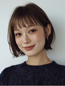 ヘア メイク ハク 横浜(hair make Haku) 着物ヘア/大人ガーリー/ダークアッシュ/似合わせカット/横浜駅