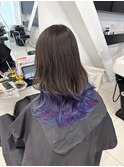 ブルーパープルミックスグラデーション