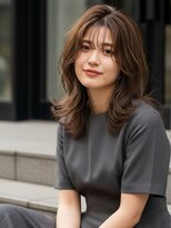 フレイムス ヘアアンドリラックス 吉川店(Frames hair&relax) ミディアムヘアー/チャコールグレー/20代30代/髪質改善/吉川