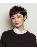 抜け感ショートパーマ