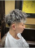 シルバーメッシュ　新潟市床屋　新潟メンズサロン　バーバー