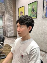 ステレオ ヘアデザイン 安城店(STEREO HAIR DESIGN)&nbsp;センターパート×フェザーパーマ（6月）