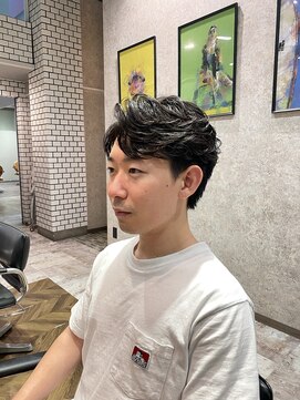 ステレオ ヘアデザイン 安城店(STEREO HAIR DESIGN) センターパート×フェザーパーマ（6月）