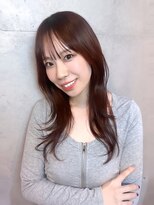 ブルーメ(Blume...)&nbsp;韓国風レイヤー/ハッシュカット/チェリーカラー/艶髪