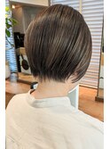 40代50代60代の大人ボブ/白髪ぼかしハイライト/堀江/北堀江