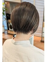 ヘアスタジオルース(HAIR STUDIO LUZ) 40代50代60代の大人ボブ/白髪ぼかしハイライト/堀江/北堀江