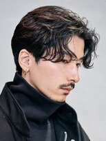 バイフィフス 原宿/表参道(by fifth)&nbsp;原宿微分けセンターパートフェザーパーマビジネスヘア刈り上げ