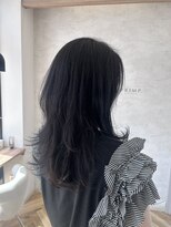 プリンプ トータルビューティ(PRIMP.total beauty)&nbsp;レイヤーカット　暗髪　ツヤ髪　透明感カラー